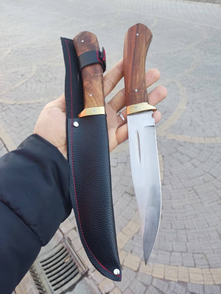 چاقو شکاری استیل چوبی اصغر